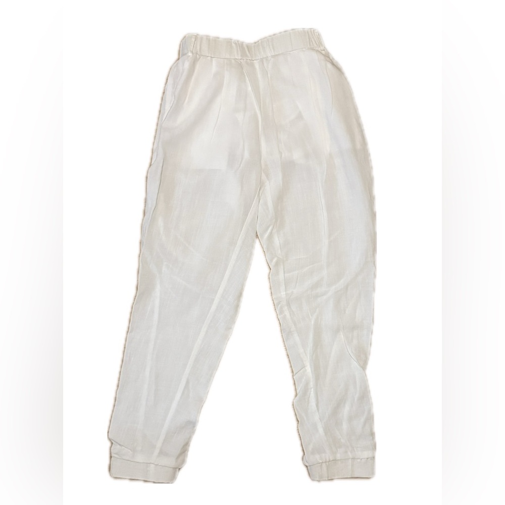 White Casual Pants – Love & Love (Size Small)